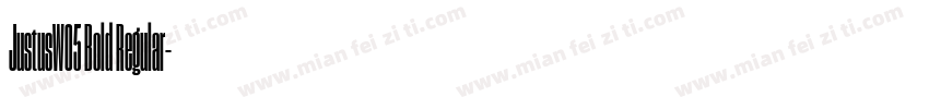 JustusW05 Bold Regular字体转换